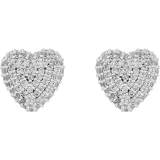 SNÖ of Sweden Stina Heart Earring Silver/Clear