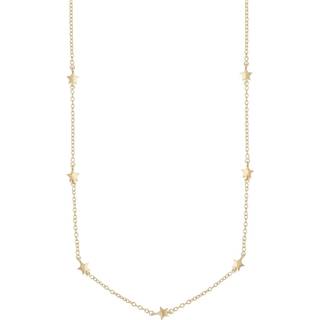 SNÖ of Sweden Stina Small Chain Necklace Plain Gold 42cm