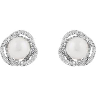 SNÖ of Sweden Mayfair Pearl Earring Silver/White