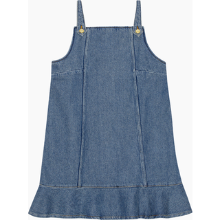 Heavy Denim Mini Dress J1584 - Tint Wash - GANNI - Blå S