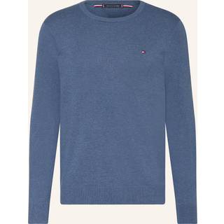 Essential Cotton Crew Neck Striktrøje, Aegean Sea Heather, XL