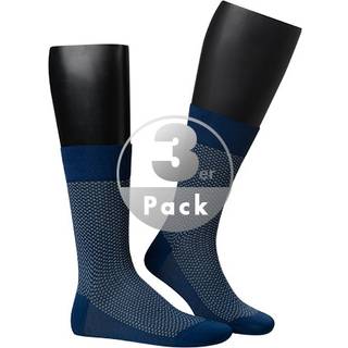 Falke Herren Socken blau Baumwolle & Mix Gemustert