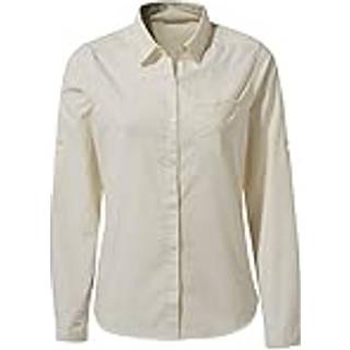 Craghoppers Women's Kiwi II L/S Shirt Bluse Damer størrelse 40 farve beige/grå