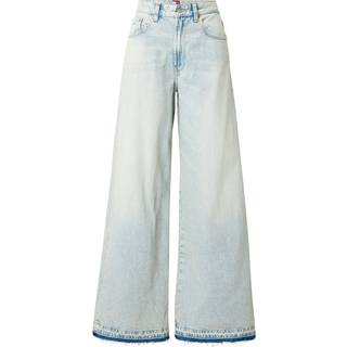 Frayed Hem Wide Leg Jeans