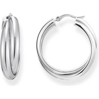 Thomas Sabo CR738-001-21 Bold - Silberne Creolen 27,0 mm verschlungenes Design Damen