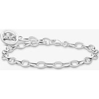 Thomas Sabo X0291-001-21-L19 Silbernes Charm-Armband m. Goldbären Logo-Ring