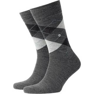 Burlington Edinburgh Wool Sock - Darkgrey - Str 46/50
