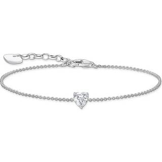 Thomas Sabo A2157-051-14-L19V Silbernes Armband m. weißem Zirkonia Herz