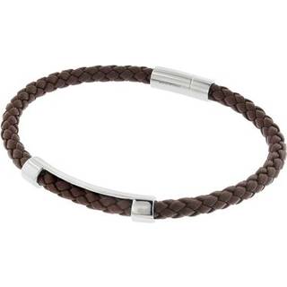 BOSS 50460856-210 Herren-Armband Leder Braun Benni