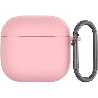 AirPods 4 Silikone Cover med Karabinhage - Pink