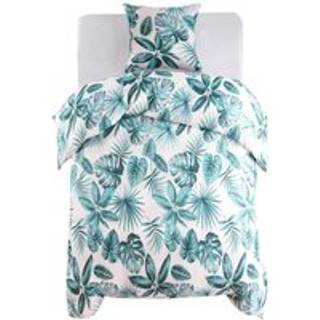 dynebetræk 140x200/60x70 cm blade grøn