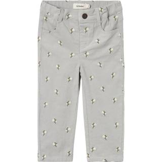 Lil' Atelier Bella baggy cord bukser - MIRAGEGRAY