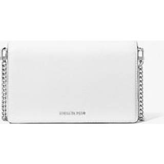MK Jet Set Medium Pebbled Leather Crossbody Bag - White - Michael Kors - ONE SIZE