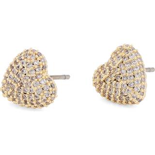 Snö Of Sweden Stina Heart Earring Gold/Clear