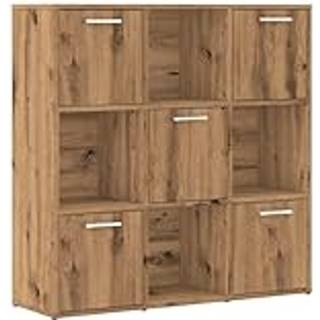 Bogreol 90X30X90 Cm Konstrueret Træ - artisan eg