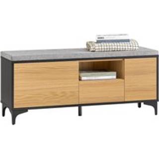 SoBuy Skobænk med Skohylde - Industrielt Design - 110 cm