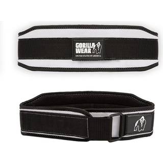 4 Inch Womens Lifting Belt, black/white, small