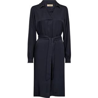 Mos Mosh Mmmaylone Soft Twill Dress Kjoler 167040 Salute Navy (L)