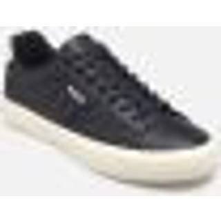 BOSS Black Herren Sneaker blau Glattleder