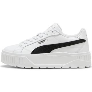 Women&#39;s Puma Karmen II Leather Sneakers, White, Size 37.5, Shoes - Silver - 37.5