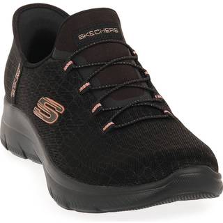 SKECHERS Damesko Summits Klassisk Nat Slip In Sneakers Sort