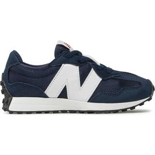 New Balance Børn 327 Bungee Lace i Blå/Hvid Synthetic