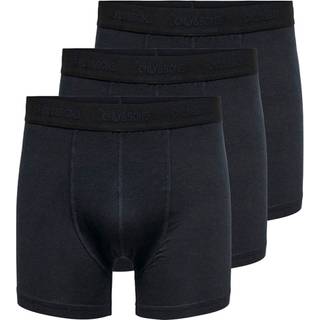 ONLY & SONS 3pak bambus underbukser i sort til herre