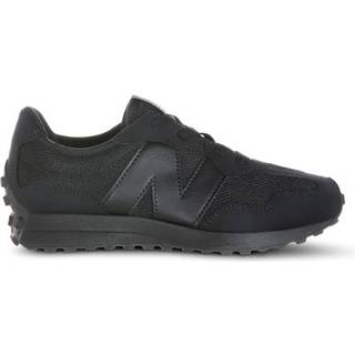 New Balance Børn 327 Bungee Lace i Sort Synthetic, Størrelse 32.5