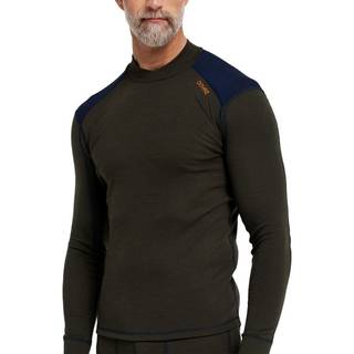 Dovre Folded Collar Baselayer - Militarygreen - Small * Kampagne *