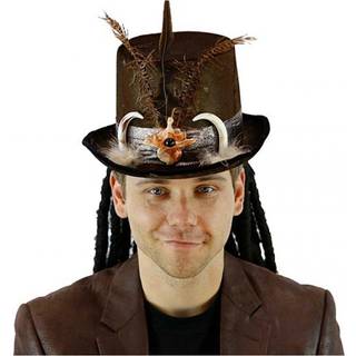 Voodoo Zylinder mit Dreadlocks