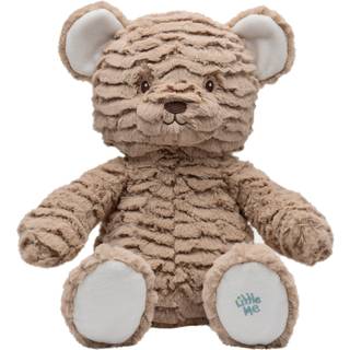 Premium mjuk fylld animalisk leksak för spädbarns spädbarn och småbarn Little me tan plysch nallebjörn (10 tum. Sittande)