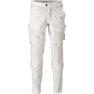 MASCOT CUSTOMIZED arbejdsbukser med knælommer, hvid - 82C54