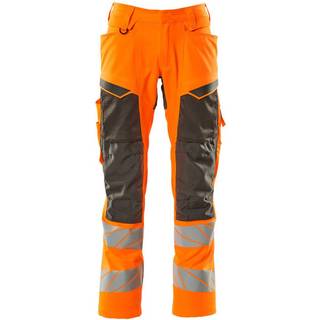 MASCOT ACCELERATE SAFE arbejdsbukser med knælommer, hi-vis orange/mørk antracit - 82C56