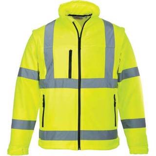 Hi-Vis Softshell jakke (3L) - Gul (Størrelse: M)