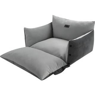 Komfort seng 2 i 1 ALIN - 50 x 42 x 18 + 7 - Grå