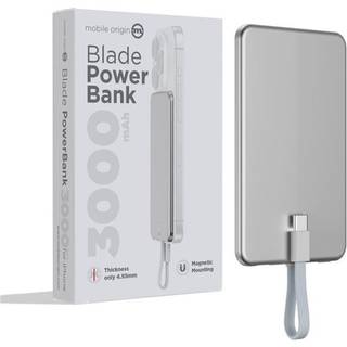 Mobile Origin Blade 3000mAh PowerBank - Sølv