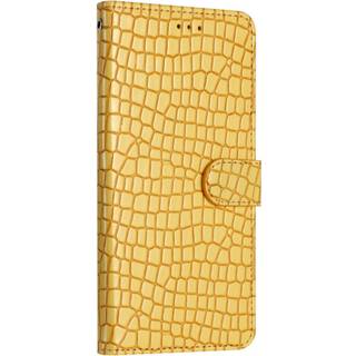 EIDERWOOD Samsung Galaxy A06 Mobil Flip Cover m. Krokodille Tekstur - Vegansk Læder - Gul
