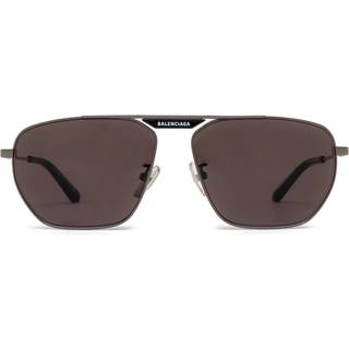 Balenciaga Mand BB0298SA 001 Solbriller Metal Grå Grå Firkantet