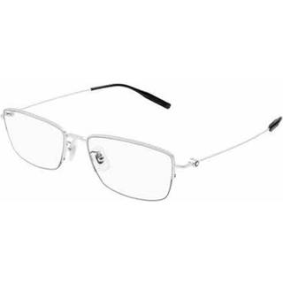Montblanc Mand MB0378OJ 002 Optiske stel Metal Sølv Transparent Firkantet