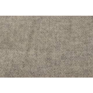 Uldplaid - 100% Ny ren uld - 130x200 cm - Blødt uldtæppe i mønstret lysegrå - Nordstrand Home plaid