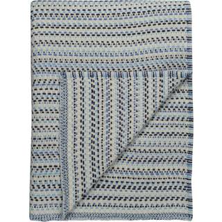 Røros Tweed Juli Plaid Uld 150x200 Cm - Plaider & Tæpper Norsk Lammeuld Blå - 6351
