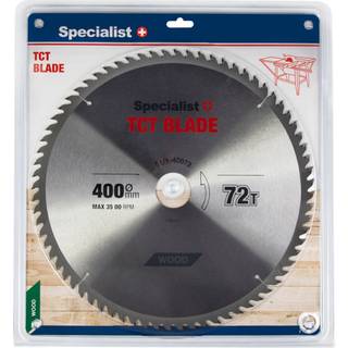 Rundsavsklinge til træ Specialist Wood; 400x2,2x50 mm; Z72