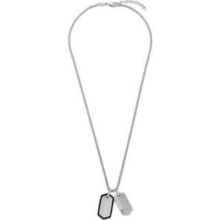 Fossil JF03996040 Stainless Steel Dog Tag Necklace - A97105