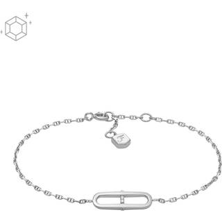 Fossil Sterling Heritage Sterling Silver Station Women's Bracelet JFS00637040