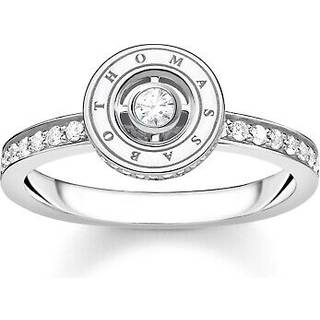 Thomas Sabo TR2255-051-14 Silberring für Damen Kreis mit Weißen Steinen