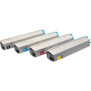 Kompatibelt sæt 4x toner til Oki C801 C801N C801DN C821 C821N C821DN C 801 C 801N C 801DN C 821 C 82