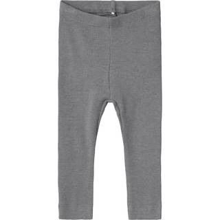 NAME IT Basis Rib Leggings Kab Mockingbird Melange