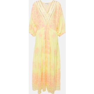 Juliet Dunn Printed cotton maxi dress - yellow - M