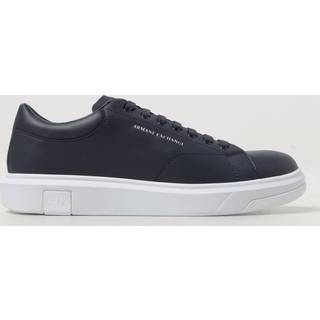 Armani Exchangetil mænd. XUX123XV53400285 Action læder sneakers navy (44.5), Fast, Blonder, Casual, Blå