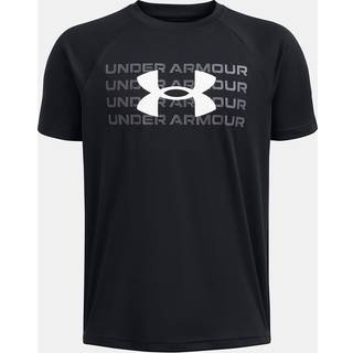 T-shirt Under Armour UA B TECH WM LOGO SS-BLK 1386819-001 Størrelse YLG